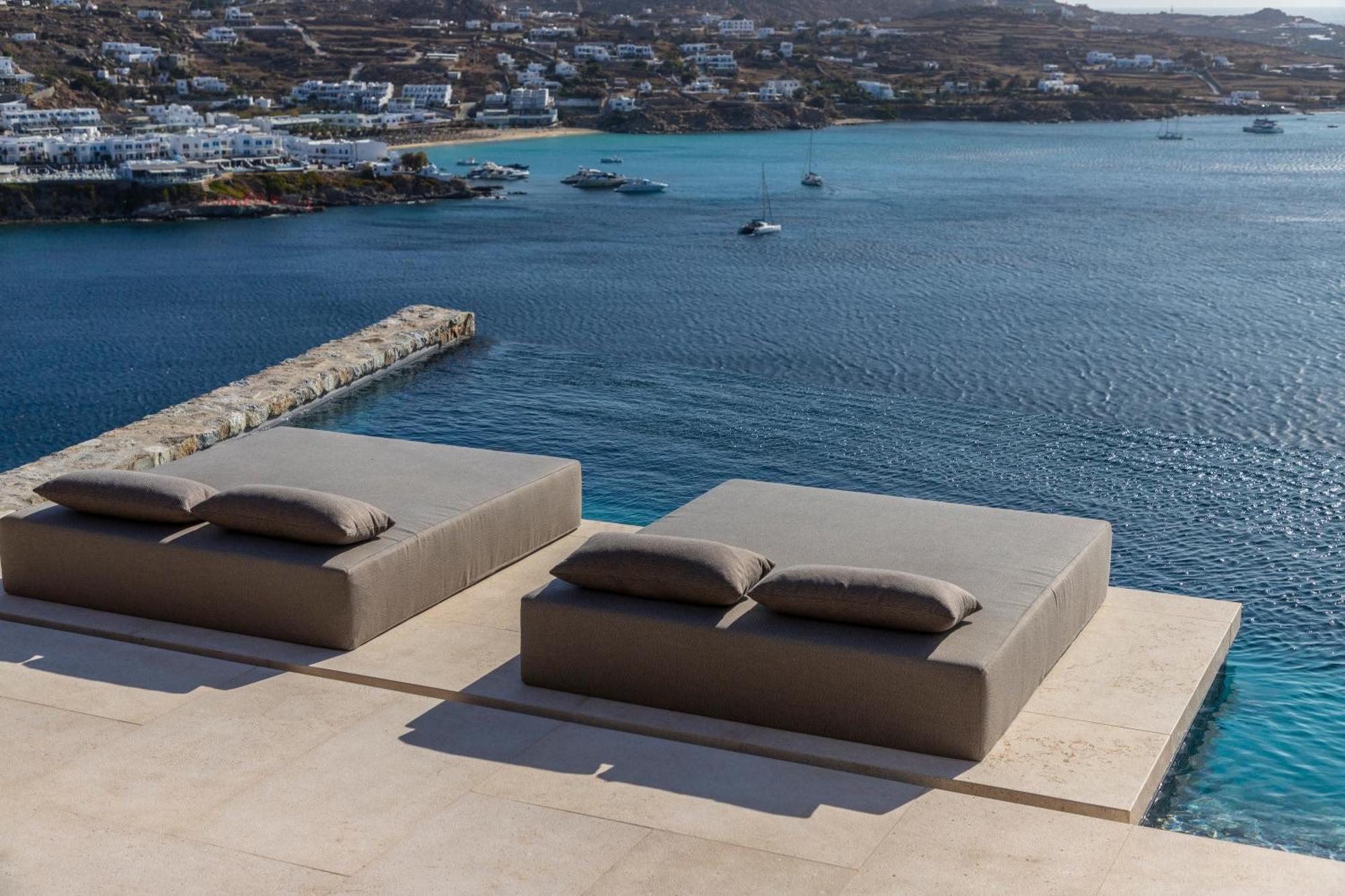 The Skyvilla Mykonos - A Landmark Property With Breathtaking Views Of The Psarou Bay Mykonos Town Exteriör bild