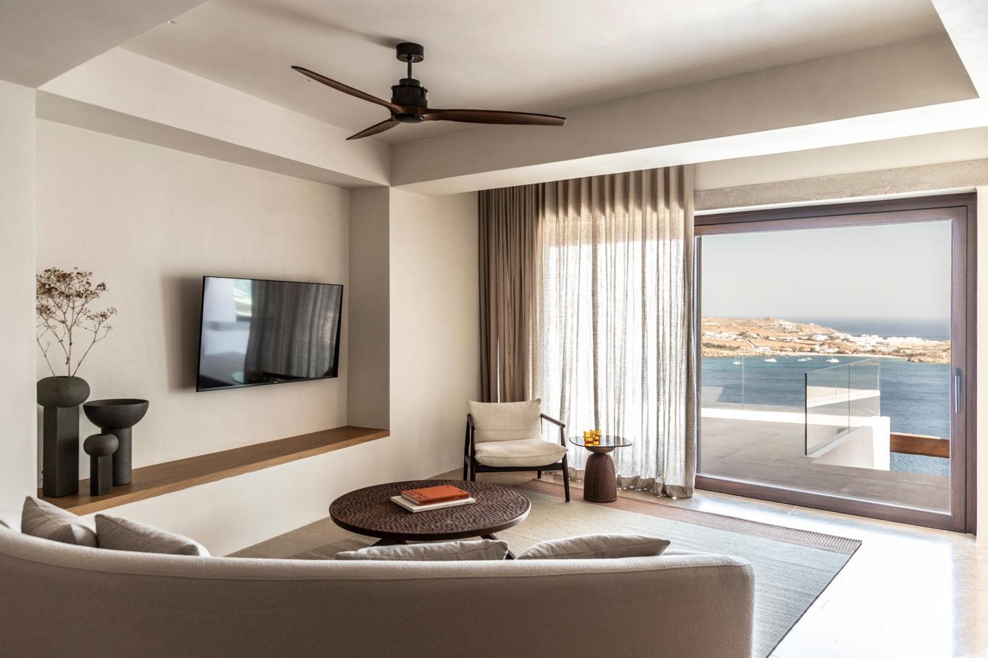 The Skyvilla Mykonos - A Landmark Property With Breathtaking Views Of The Psarou Bay Mykonos Town Exteriör bild